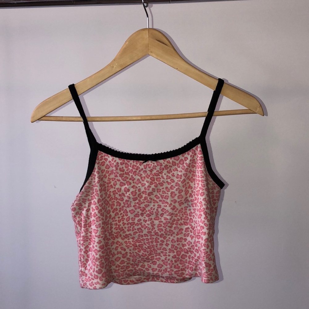 Rare Brandy Melville Pink Leopard tank